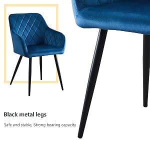 Black metal legs