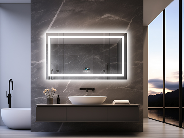 specchio Bagno con Luce Specchio Bagno LED con Bluetooth 3 Temperature Colore Dimmerabile 