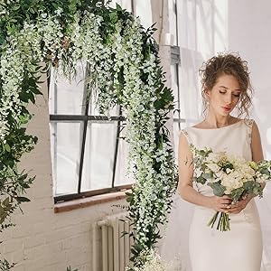 Guirnalda de glicina artificial para boda