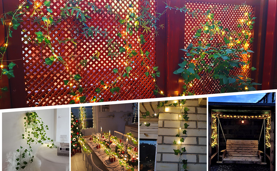 guirlande lierre lumineuse