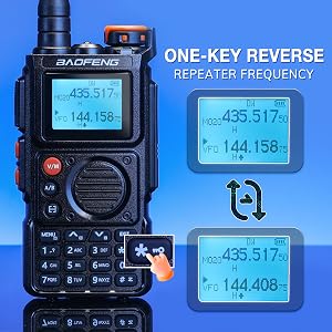 BAOFENG K6 Ein-Tasten-Umkehrung Frecuencia del repetidor