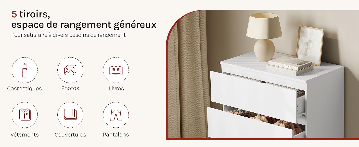 Le texte français se lit comme suit : « étapes de rangement précieux ». Démonstration du produit montrant les étapes d'utilisation d'un système de rangement ou d'organisation mural.