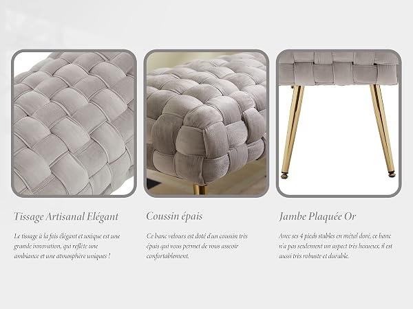banc salon moderne banc confortable banc entree 