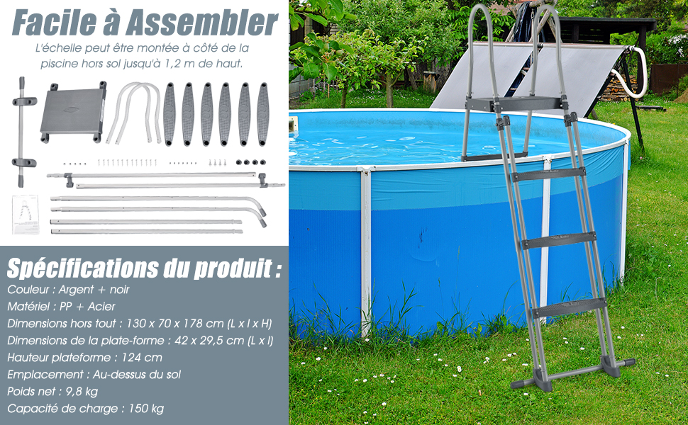 COSTWAY Échelle De Sécurité Pour Piscine De 122 Cm, Échelle Pour Piscine Surélevée Avec Marches Amovibles, Avec Construction Stable, Pour Piscine Hors Sol -Trait Piscine Soldes Magasin AAHKMJXYDAFdJAOAIMEbOAchlkWZ0oakZn uVZ0mPidMNbILvCvspZ4oG3fPgIqc1P26RdPiG8KHKUtblW5 ULKvLD1OHzwX jolGWPZGyLZfNmpNy lA6ExH BeNv97rTcKrxHuRfW ILJ1i qi7btzVKUW95mS6oIvzf5Y yXN3kdcIMrnZIZqsP spS zXUsPESWJBftBgwtyWgln27N6