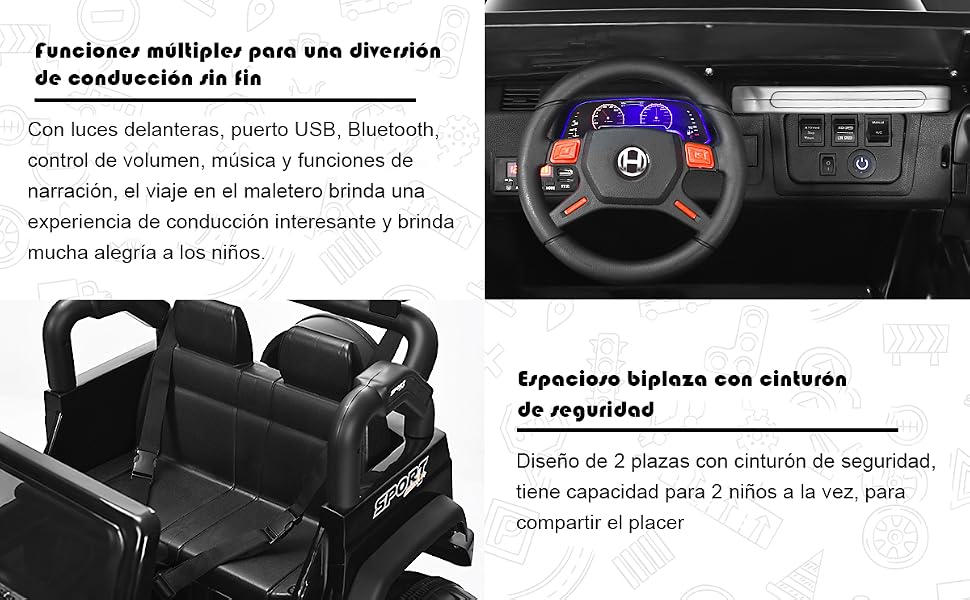 12 V Coche Eléctrico Montable