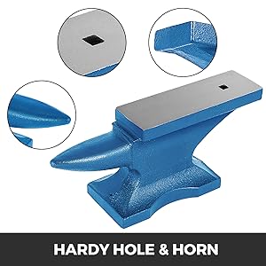 VEVOR Enclume En Fonte Enclume Bleue 44lbs Pour Les Forgerons/riveter/former Du Métal 14 Enclume de Fer Forgeron