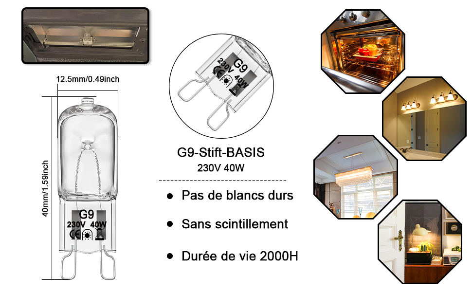 bombilla LED G9 blanca cálida