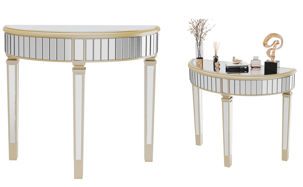 Consolle Ingresso Tavolo Vetro alto Moderno Tavolo Stretto Piano in Vetro Temperato Telaio
