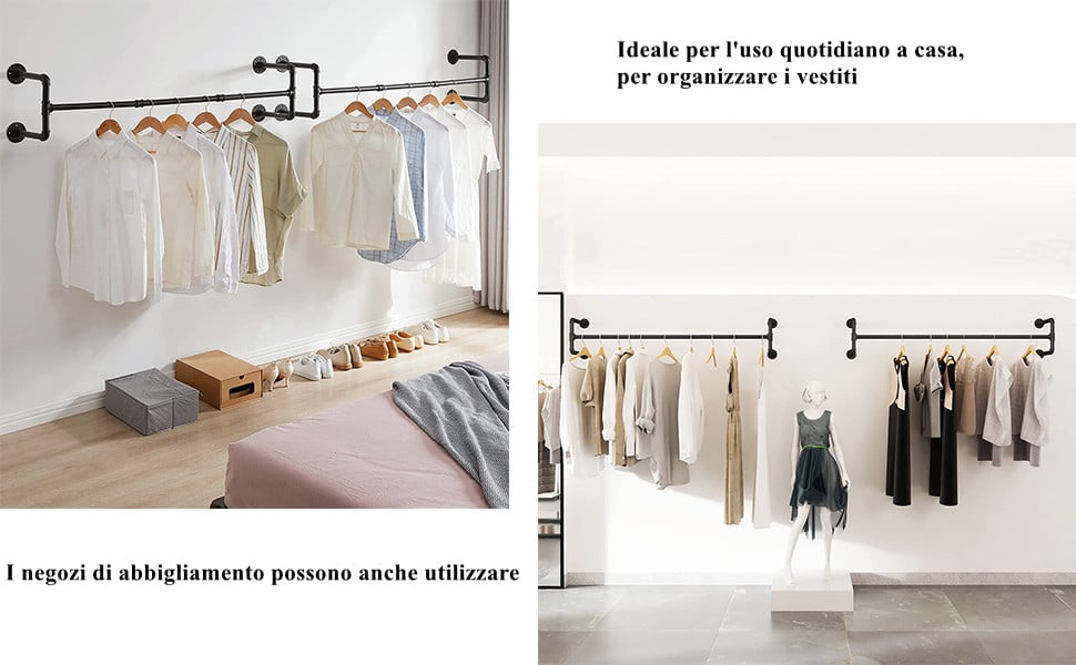 UNHO Tubo Appendiabiti Industriale