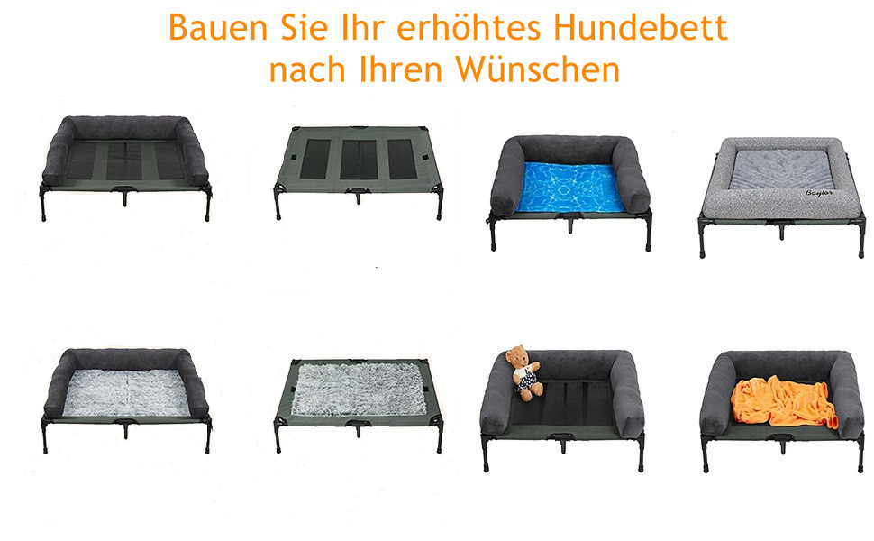 hundeplatz outdoor raised dog bed hundeliege klappbar hängematte für hunde hundelounge sonnenliege