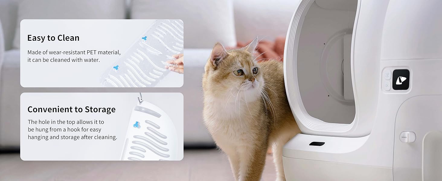 eliminador de arena para gatos para arenero autolimpiante pura max