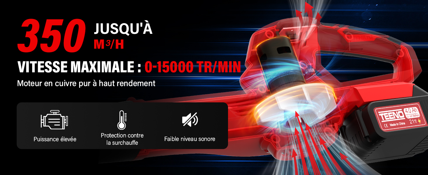 Le texte indique « 350 » et « VITESSE MAXIMALE ». Bannière promotionnelle ou publicité rouge sur le thème des courses avec des images et des éléments d'interface axés sur la vitesse.