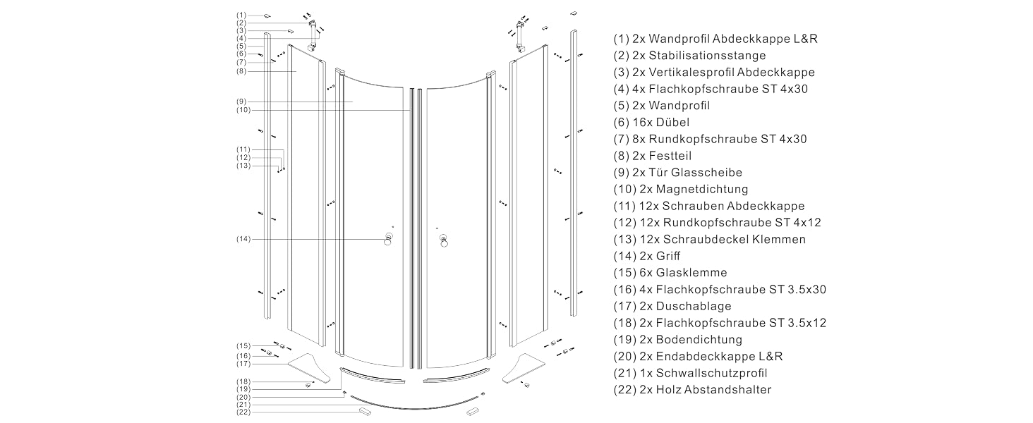 Runddusche Duschkabine
