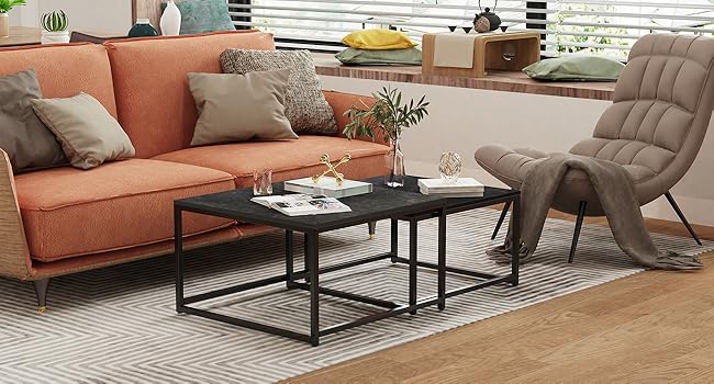 Couchtisch Schwarz Marmor Wohnzimmertisch