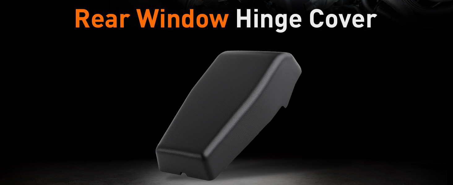 Black Rear Window Hinge Cover 