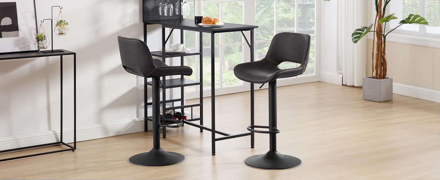 WOLTU Tabouret Bar. Lot de 2. Chaise de Bar. en Simili cuir