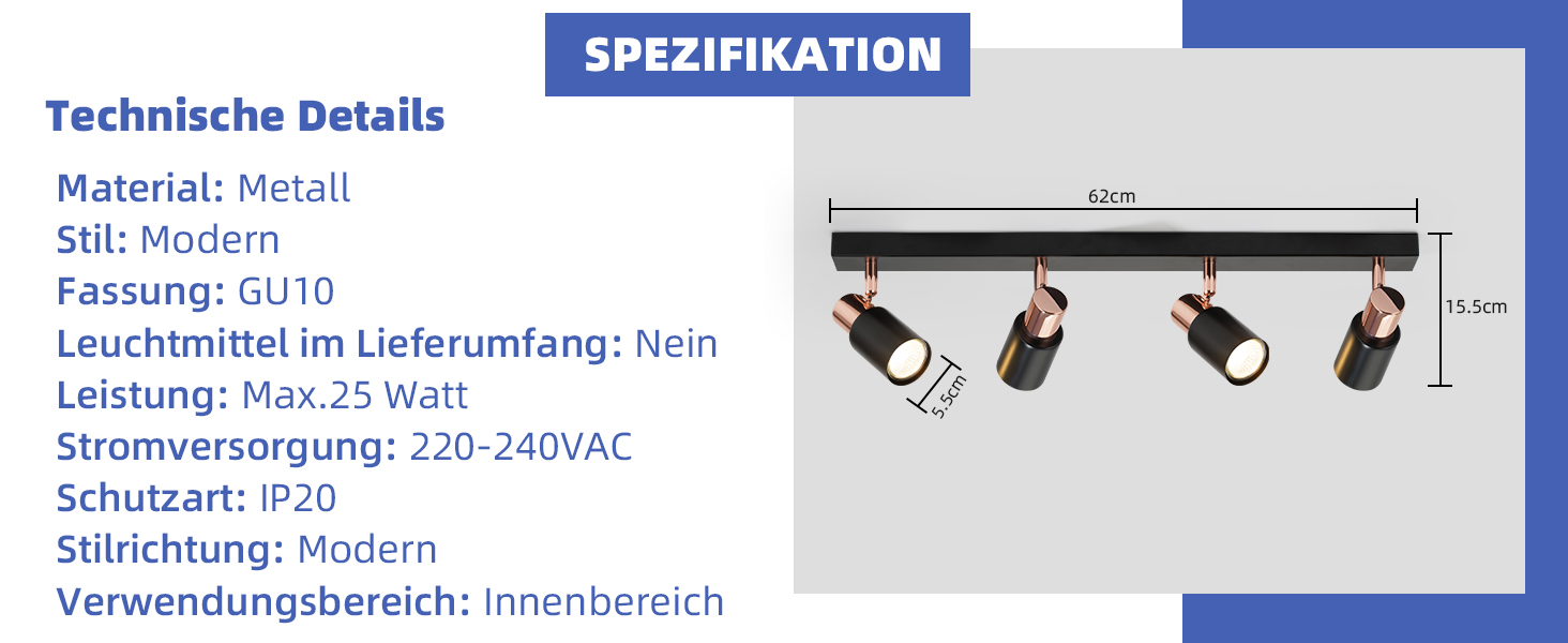 wandstrahler GU10