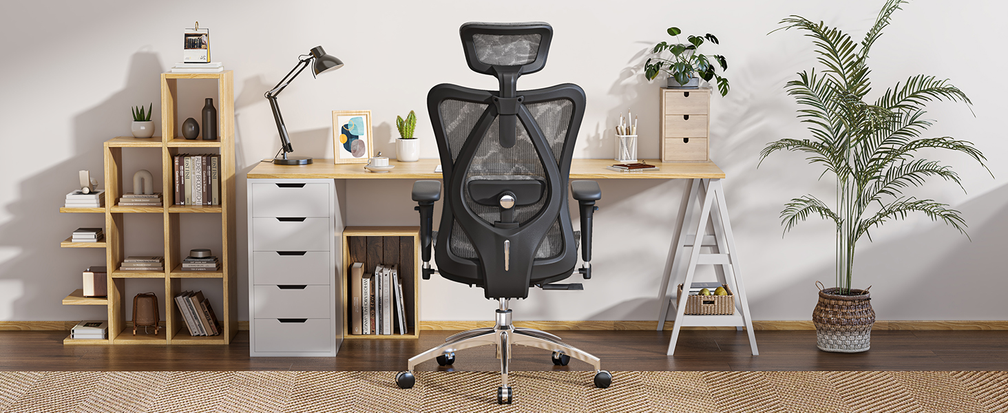 SIHOO Chaise de Bureau, Siege de Bureau Ergonomique, Dossier Haut Respirant.