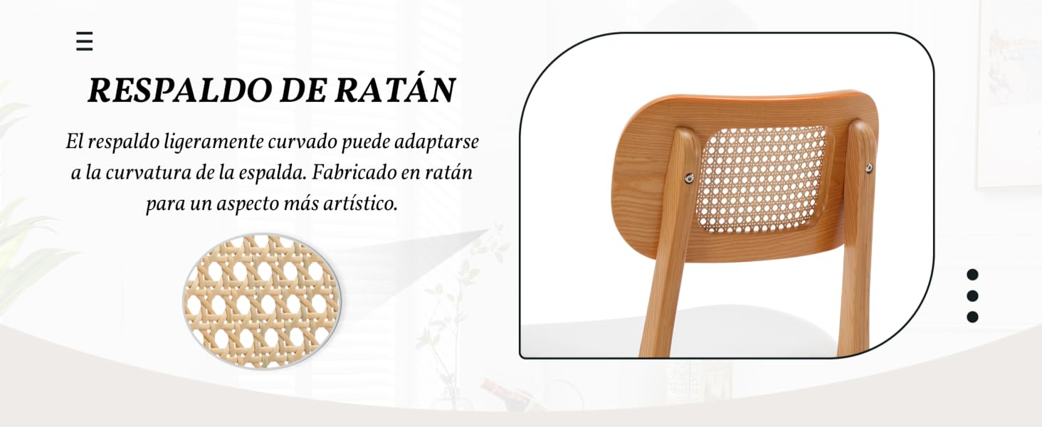 la silla es de madera y tiene un diseño circular.