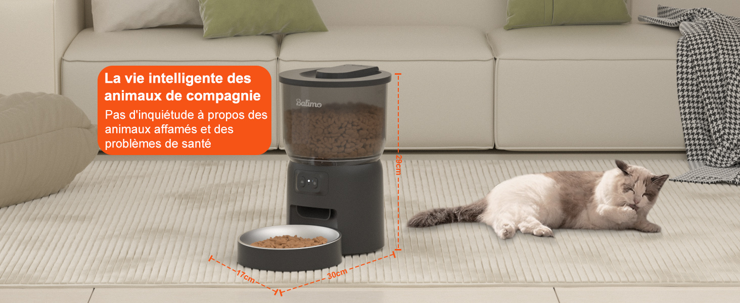 distributeur croquettes chat automatique