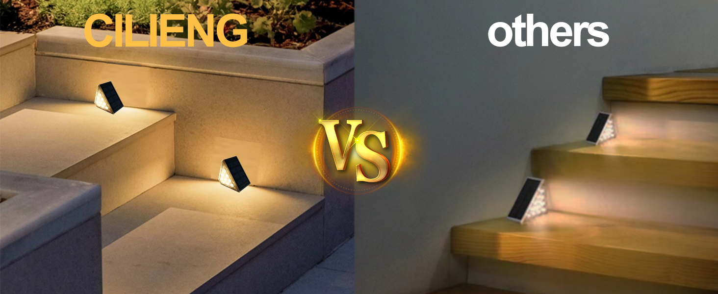 lampes d'escalier solaires à LED 