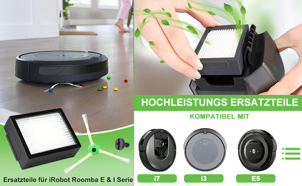 Filtre de rechange pour iRobot Roomba E & I série i7