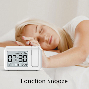 Despertador con proyector de techo