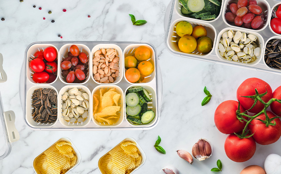 Kunststoff Snackschale Set Auslaufsicher, 