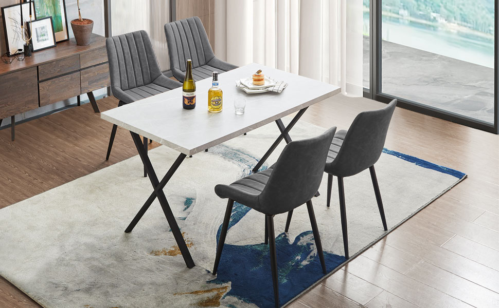 faux leather dining chair