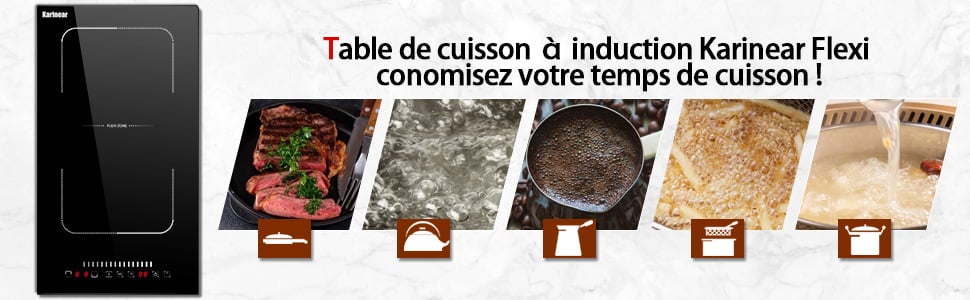 Karinear plaque electrique induction 2 feux