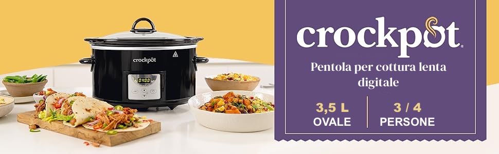 Crock-Pot Slow Cooker Digitale 3,5 L