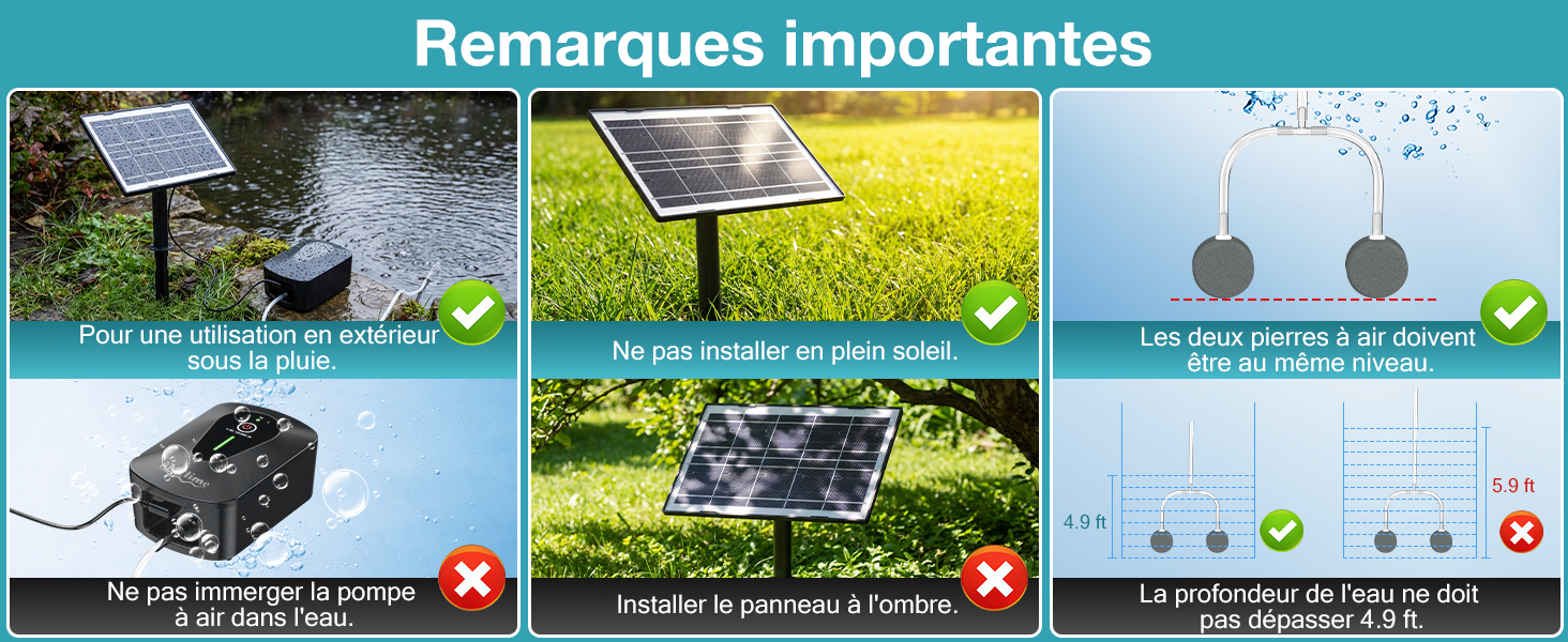 Le texte indique « Remasque Importante ». Grille composite montrant plusieurs images de produits avec des arrière-plans et des icônes verts sur le thème de la nature.