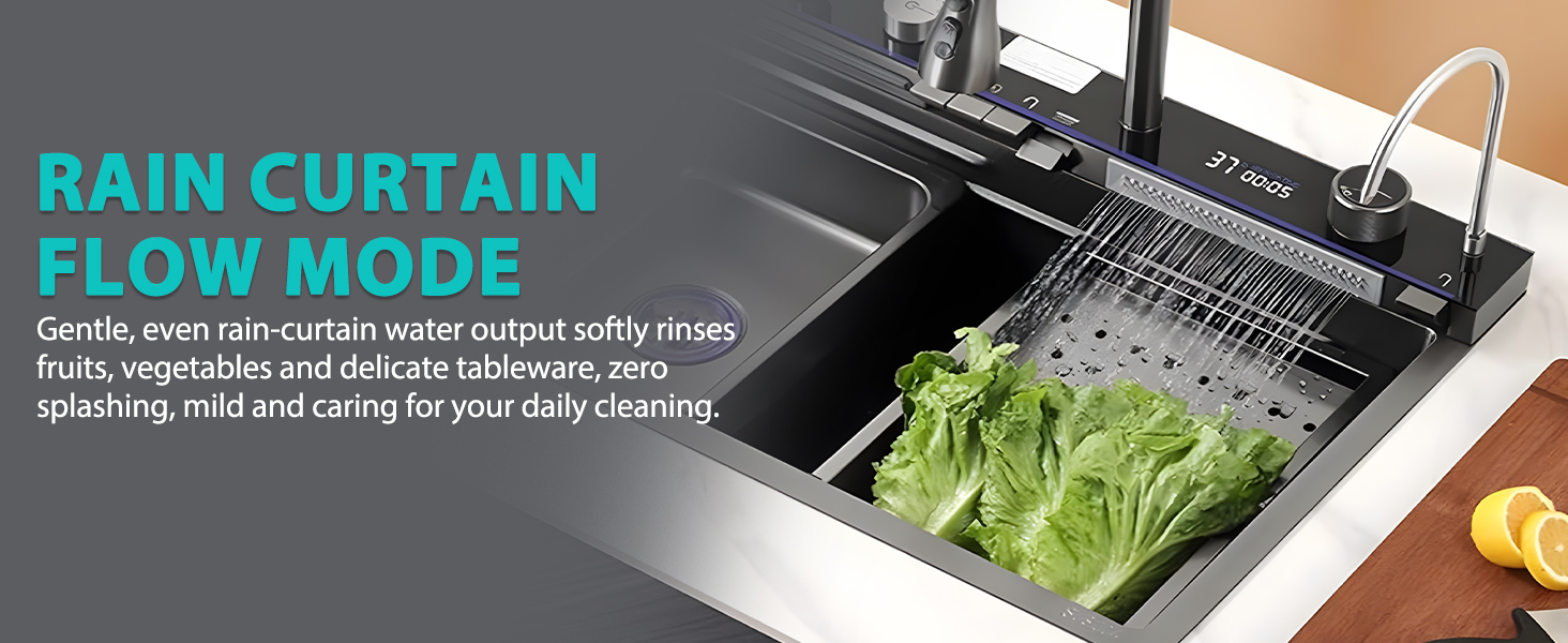 Smart Waterfall Kitchen Sink