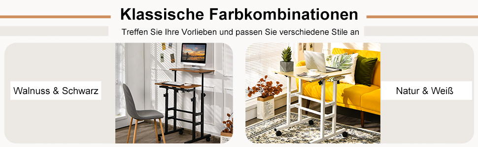 Stehpult steh pult verstellbarer 2-stufiger arbeitsplatz computertisch laptoptisch