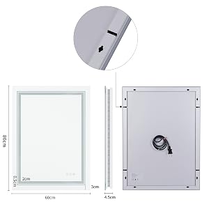 mirroir salle de bain led anti buee