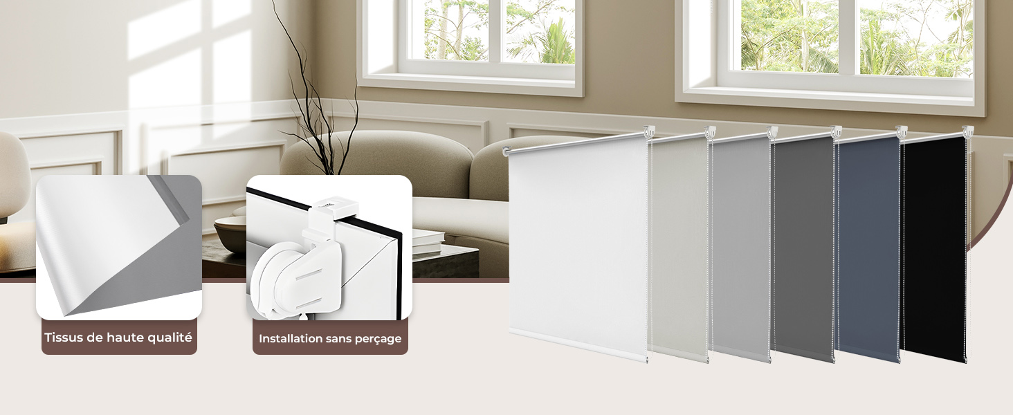 Collection de photos de l'intérieur de la salle de bain montrant des toilettes modernes blanches et des accessoires. Les angles multiples présentent un design épuré et minimaliste avec des accents chromés sur des murs clairs.