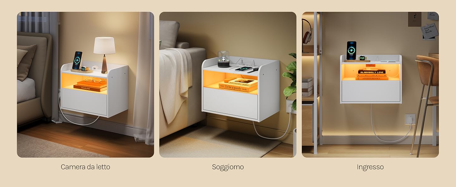 Tre scatole bianche con etichette arancioni mostrate fianco a fianco sullo scaffale. Testo visibile: «L'Usine à Vins», «Stag Wine», «Elyséen». Design della confezione identico in tutte e tre le confezioni dei prodotti.