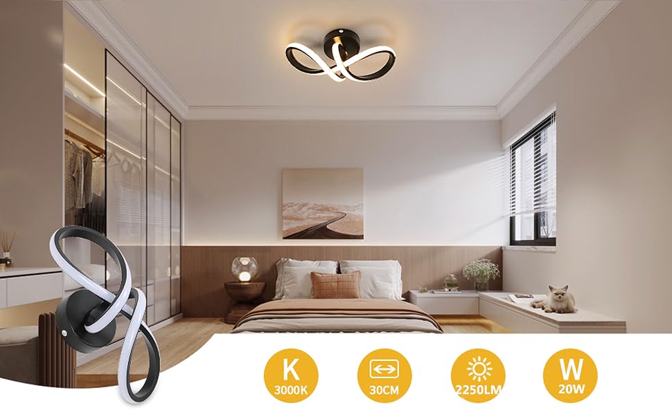 luminaire plafonnier led moderne lampe de plafond applique murale