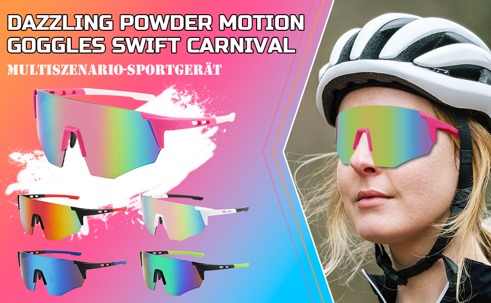 Lunettes De Soleil Homme Lunette De Cyclisme,Lunette Velo Route Homme Femme-UV400 Protection Velo De Course Homme