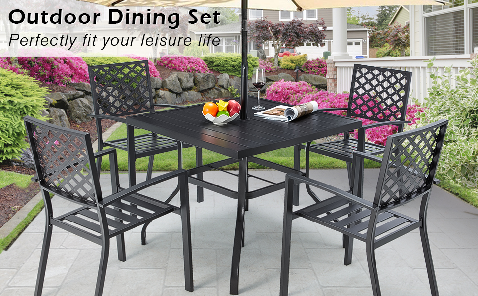 outdoor table and chair set