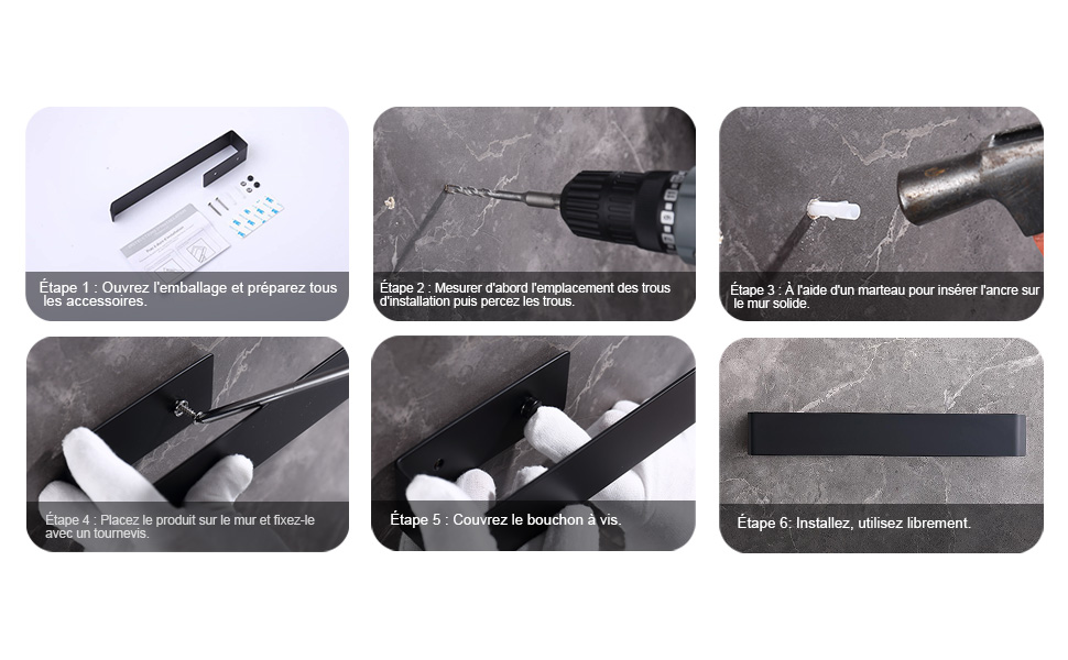 Porte-serviette autocollant