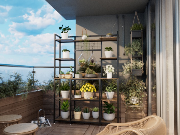 UNHO Libreria Scaffale Industriale Legno Ferro Grande Libreria Soggiorn Scaffalatura Metallo Cucina