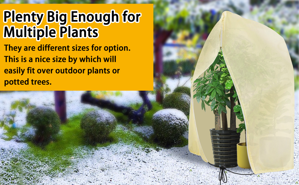 Tienda de protección invernal para plantas en maceta