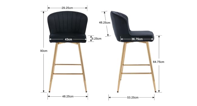 chaise bar doree