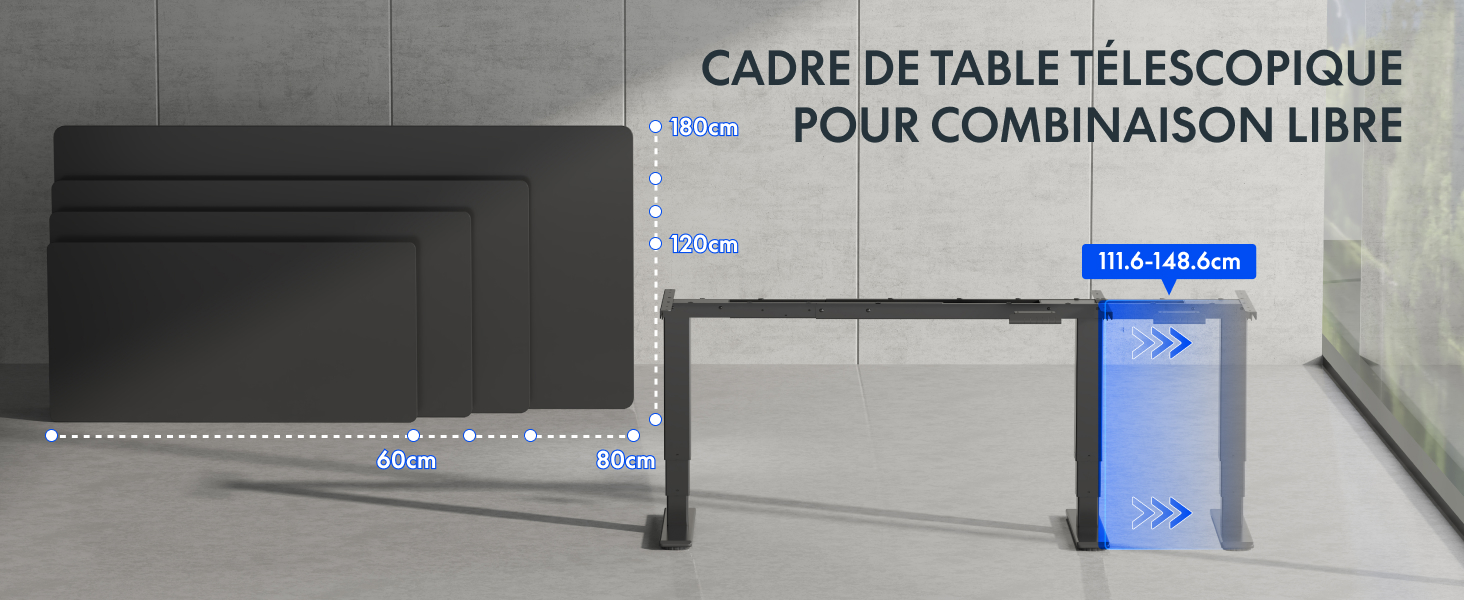 pour une configuration modulaire.