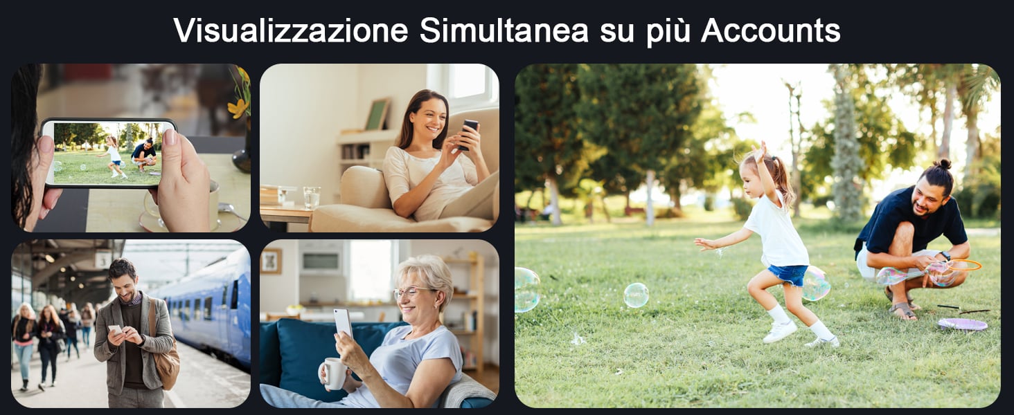 telecamera esterna wifi senza fili videocamera sorveglianza esterno batteria