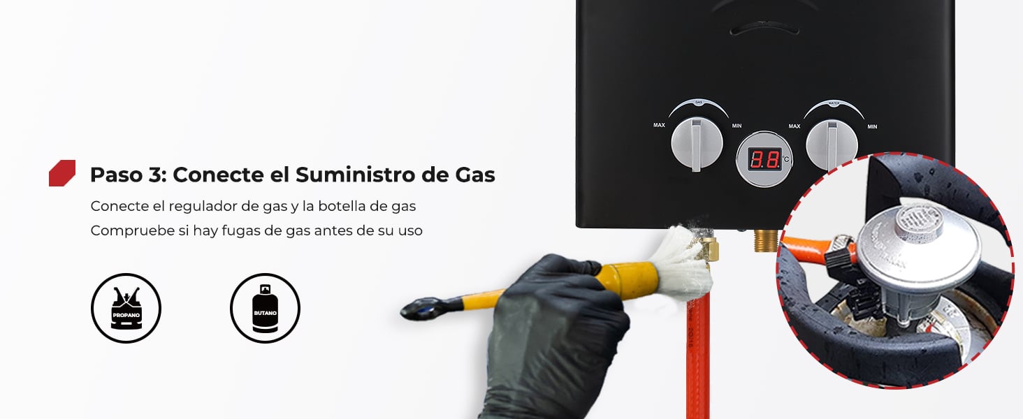 Conexión de gas