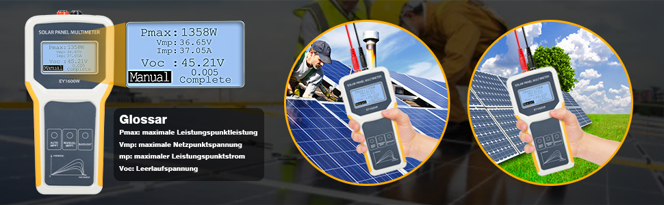 solarpanel multimeter