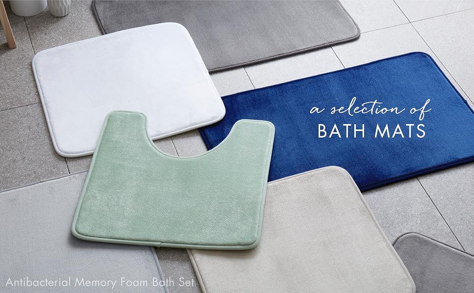 Ensemble de bain en mousse à mémoire de forme antibactérienne