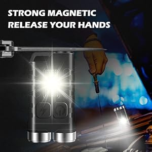 Mini LED Keychain Flashlight Small Rechargeable Pocket Flashlight EDC Flashlight 